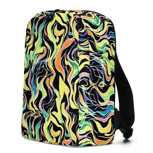 Color Vortex on a Minimalist Backpack