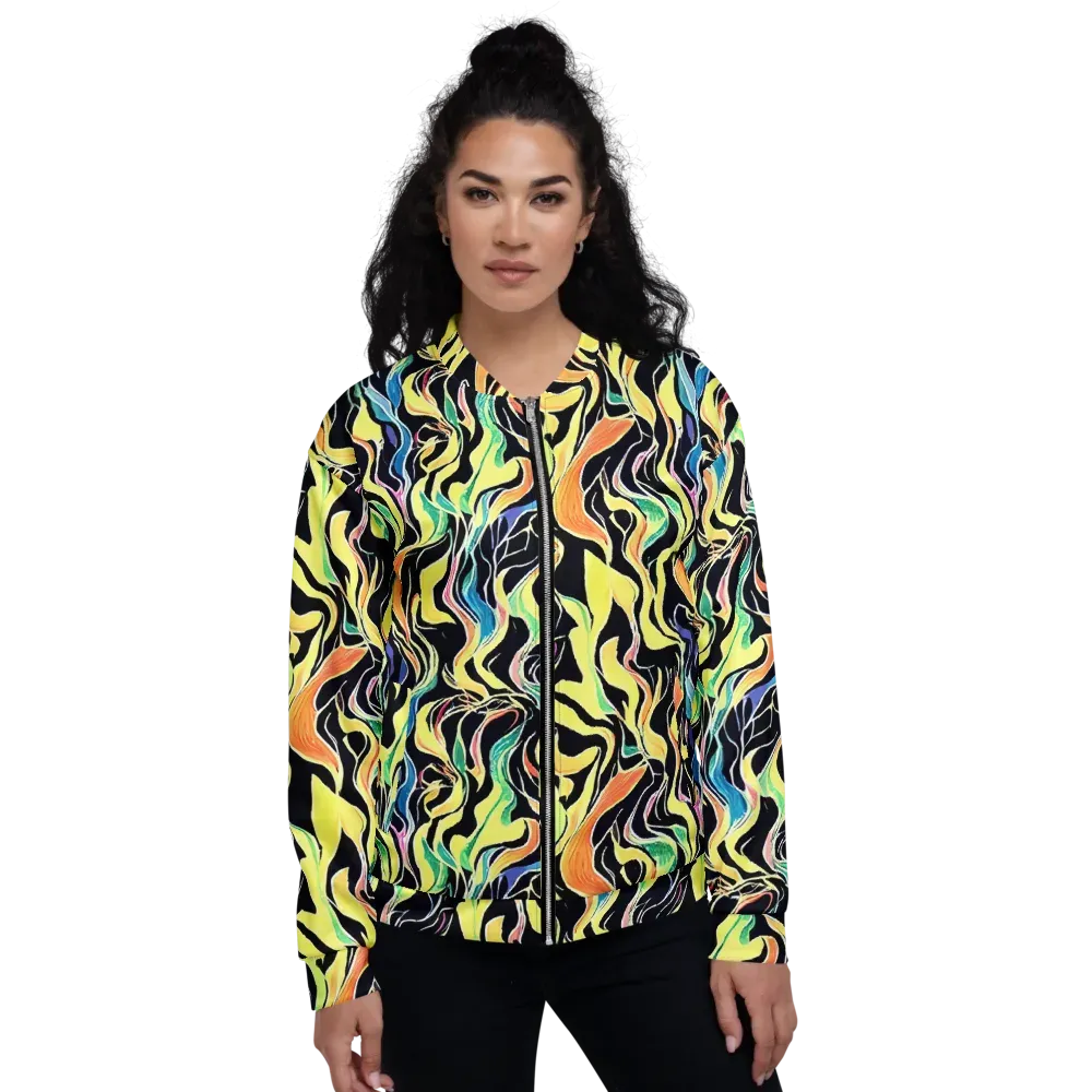 Color Vortex on Bomber Jacket — Front