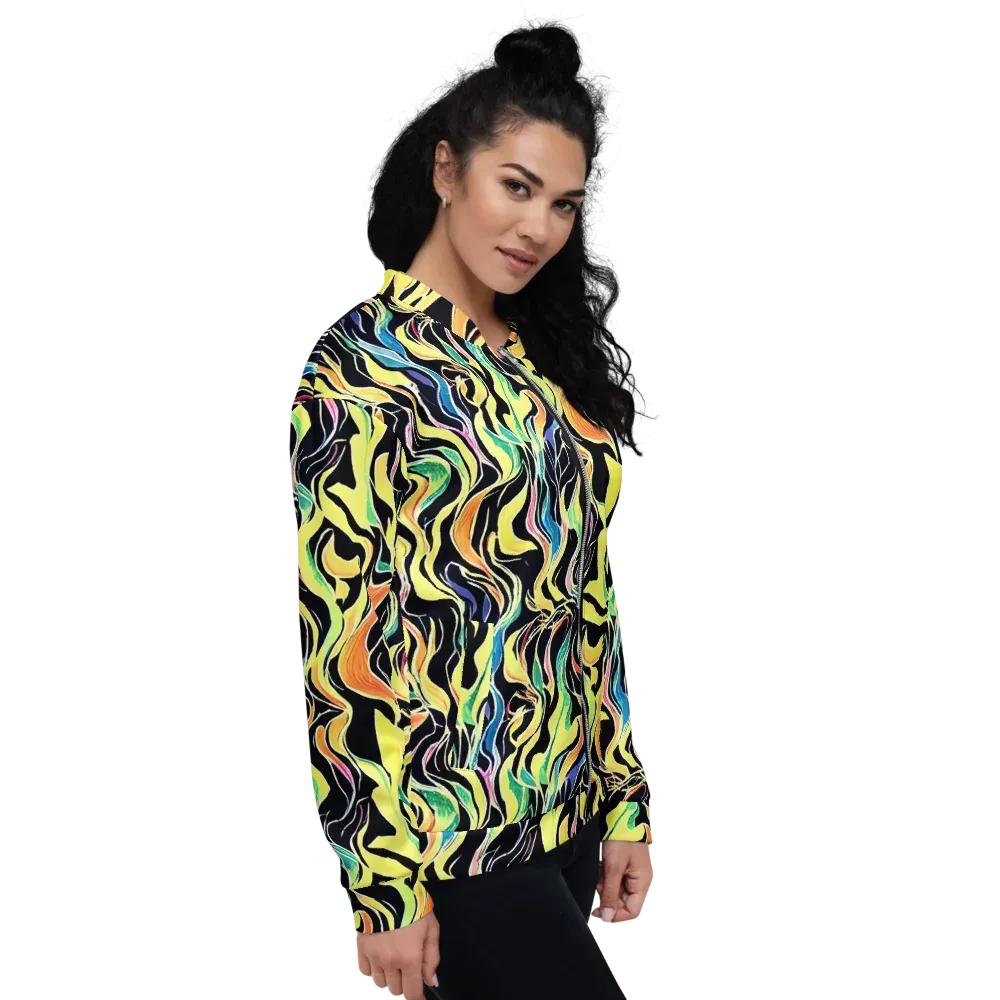 Color Vortex on Bomber Jacket — Right