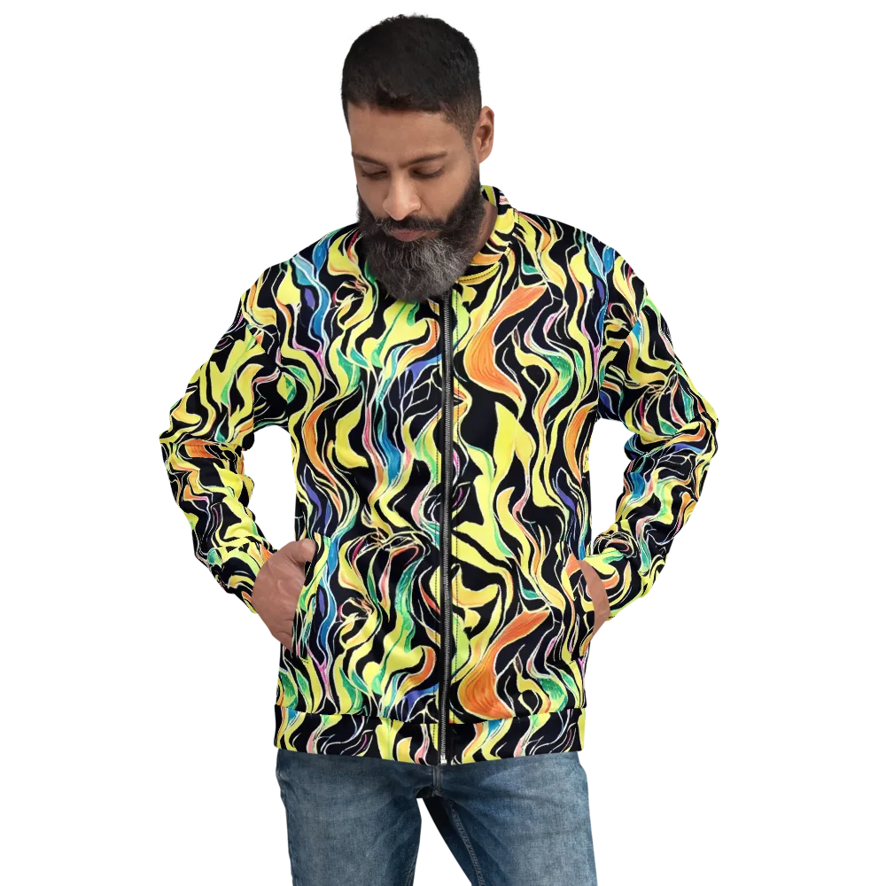 Color Vortex on Bomber Jacket — Front