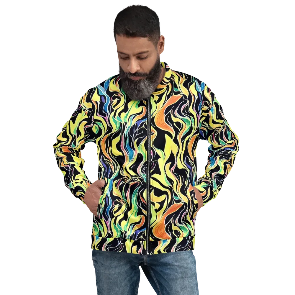 Color Vortex on Bomber Jacket — Front