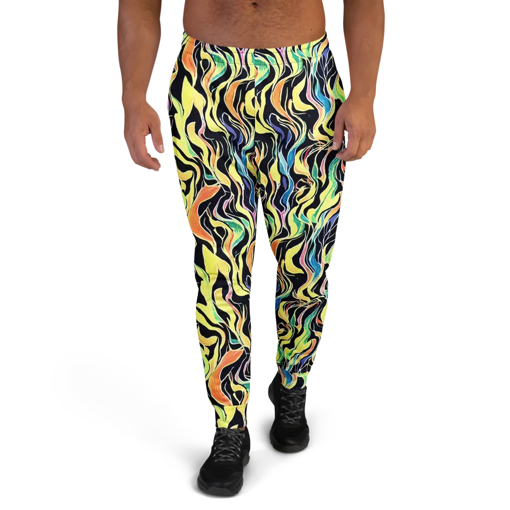 Color Vortex on Men's Joggers — Front