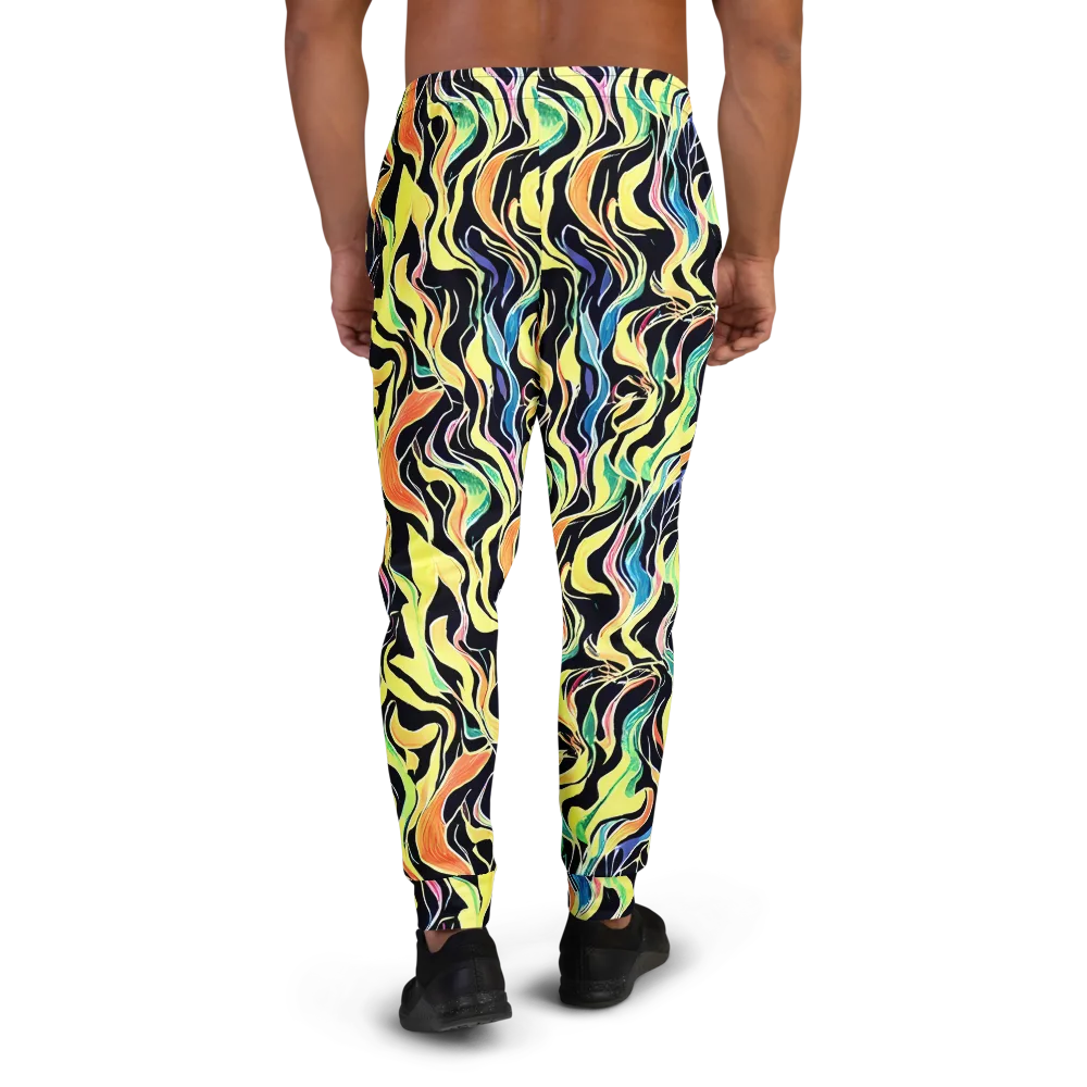 Color Vortex on Men's Joggers — Back