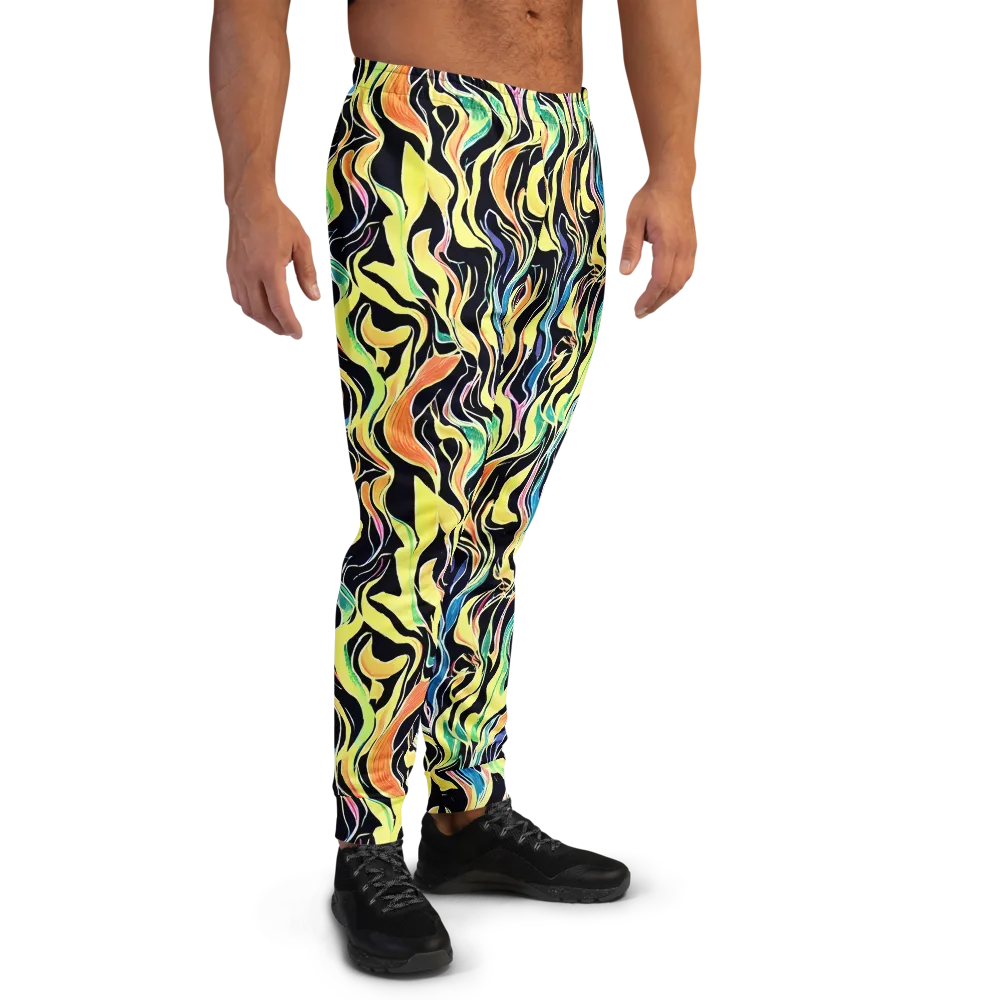 Color Vortex on Men's Joggers — Right