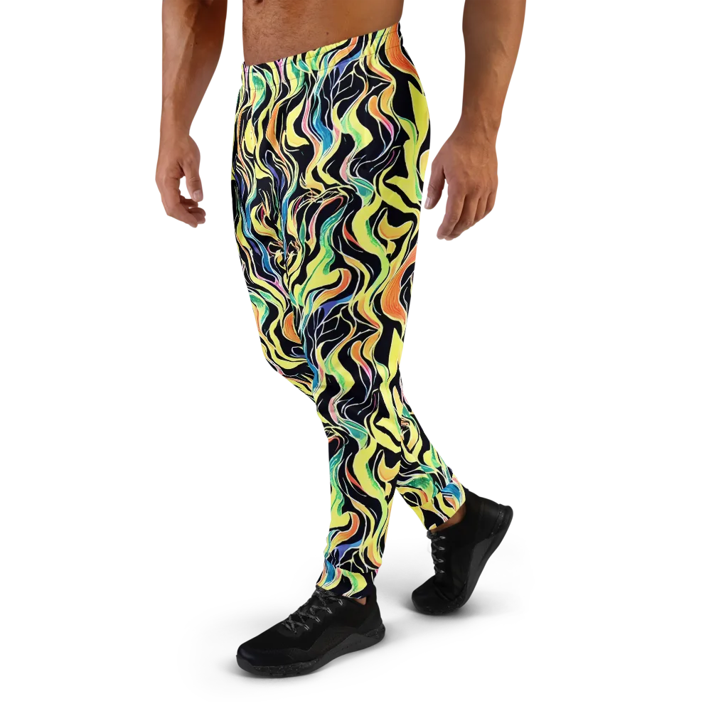 Color Vortex on Men's Joggers — Left