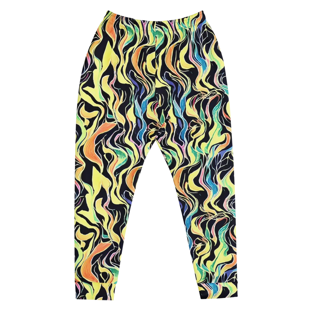 Color Vortex on Men's Joggers — Front