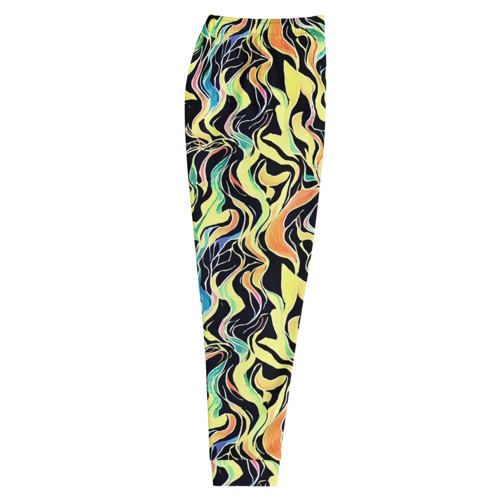 Color Vortex on Men's Joggers — Right