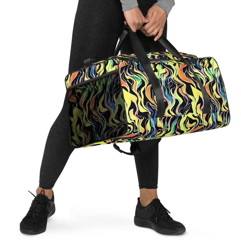 Color Vortex on Duffle Bag — Right Front