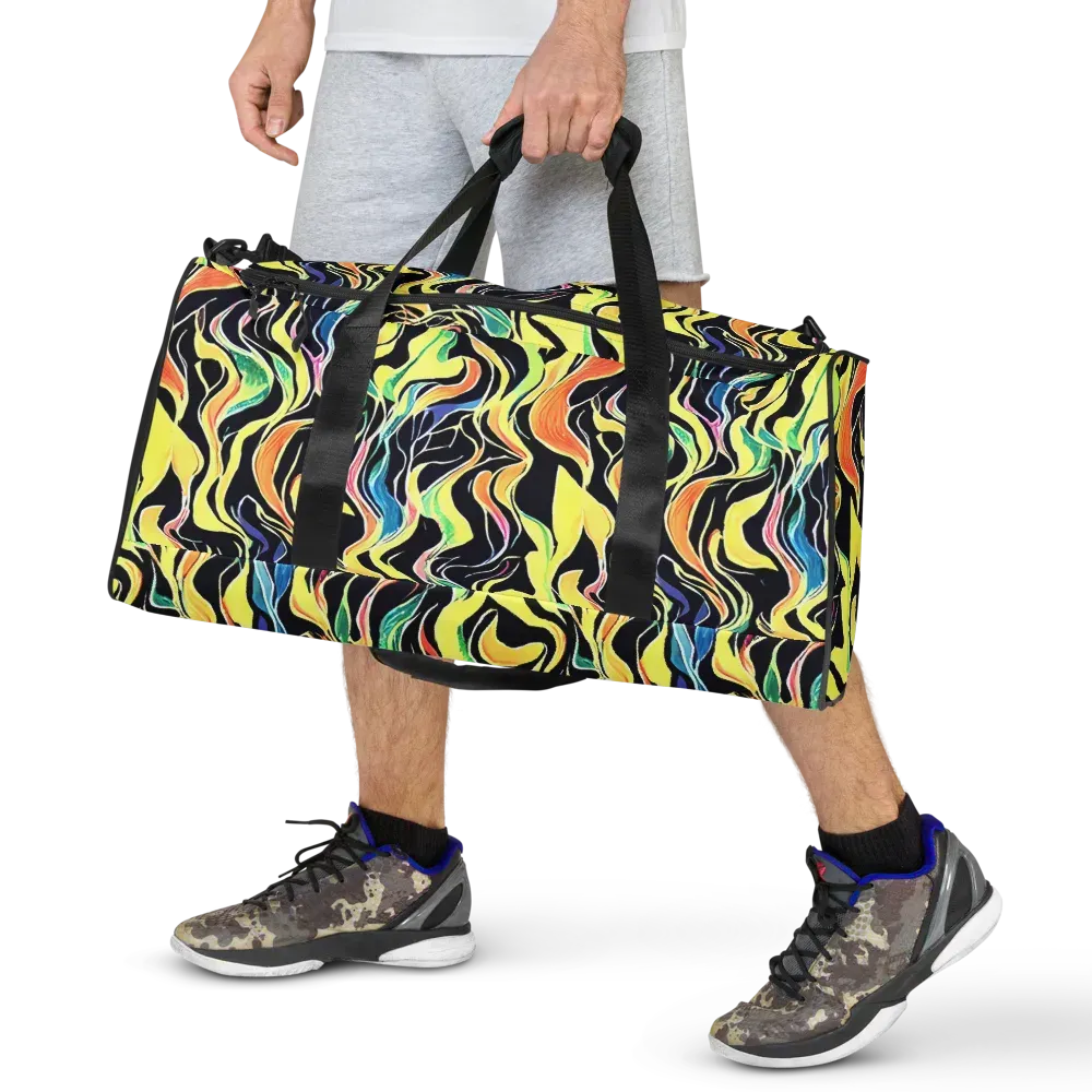 Color Vortex on Duffle Bag — Front
