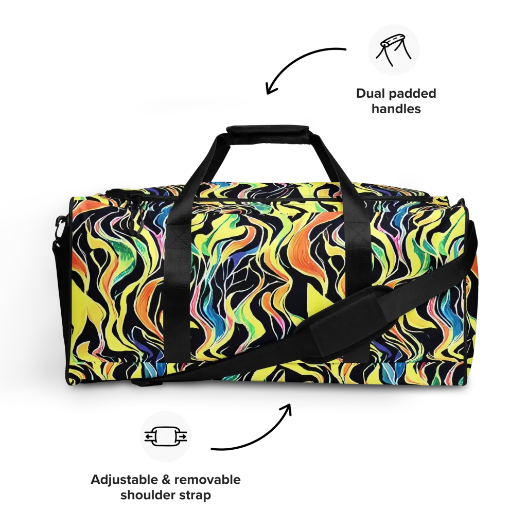 Color Vortex on Duffle Bag — Front