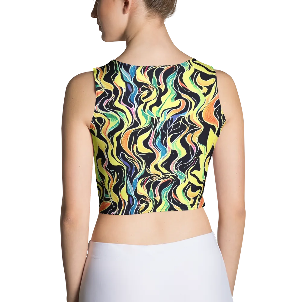 Color Vortex on Crop Top — Back