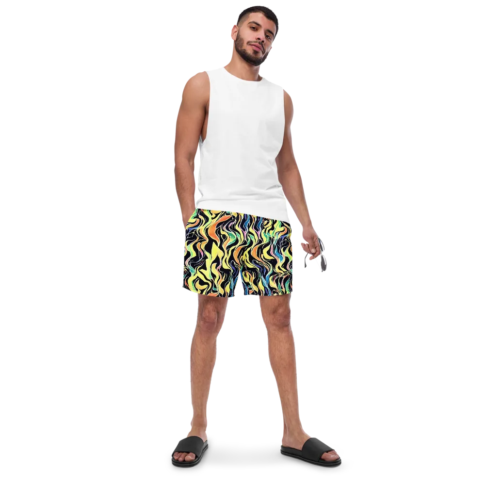 Color Vortex on Swim Trunks — Front