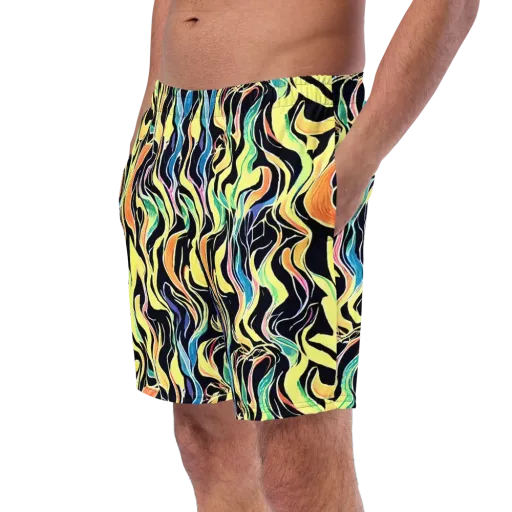 Color Vortex on a Swim Trunks