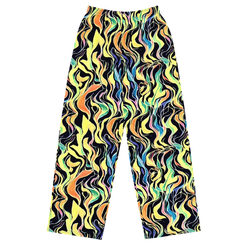 Color Vortex on Wide-Leg Pants — Front