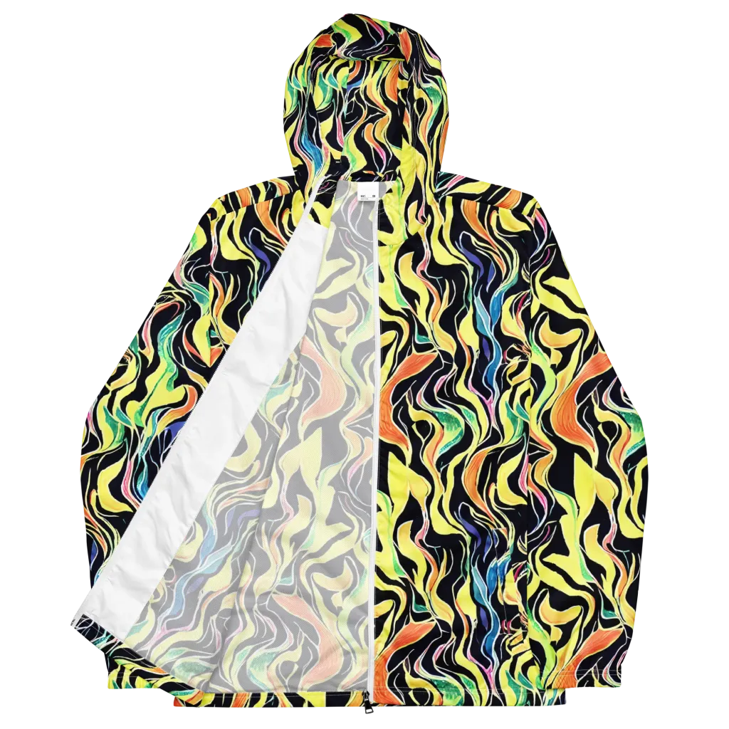 Color Vortex on Men's Windbreaker — Front