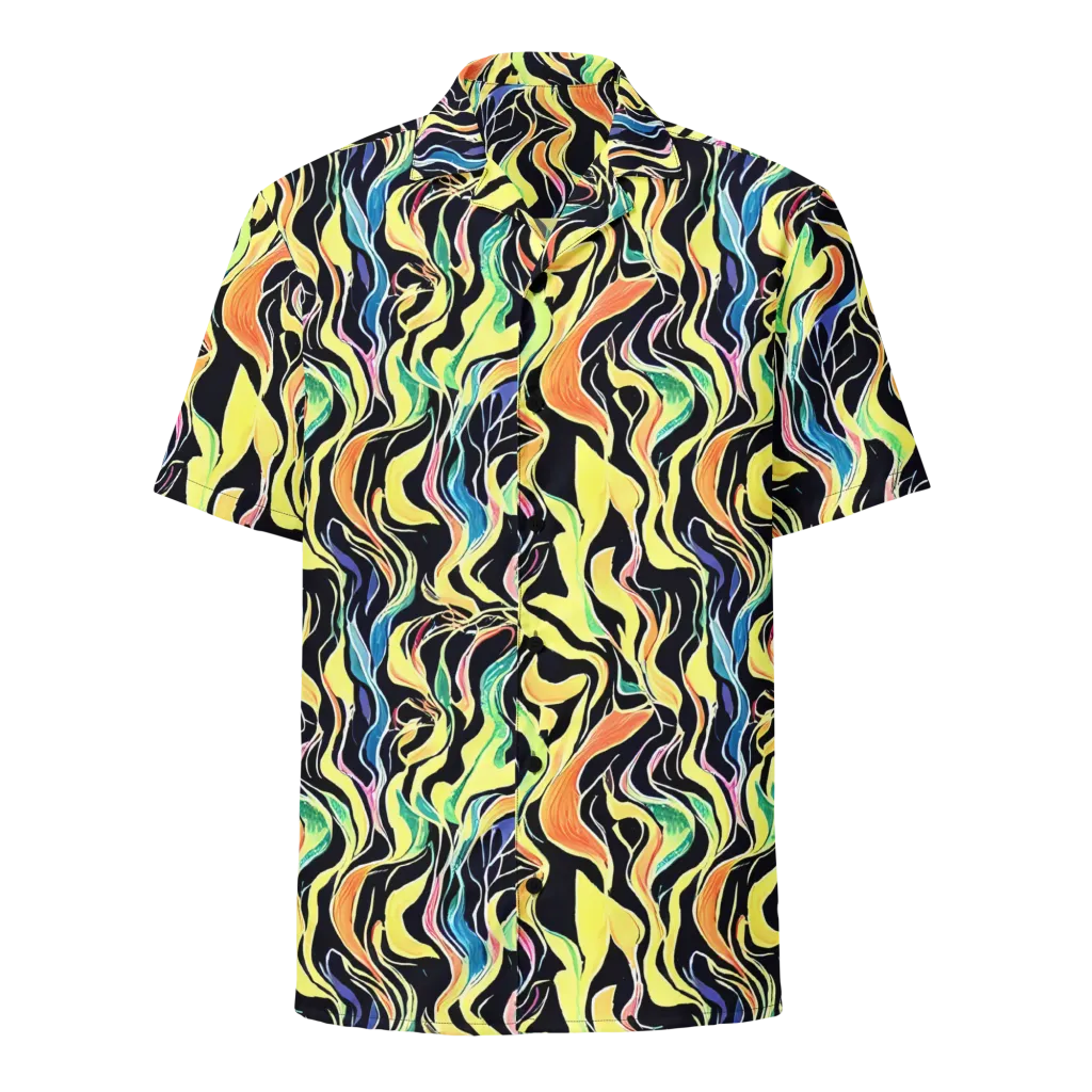 Color Vortex on Button Shirt — Front