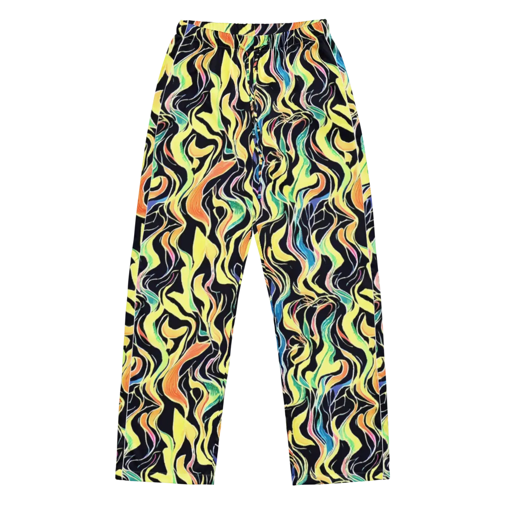 Color Vortex on Women's Pajama Pants — Front