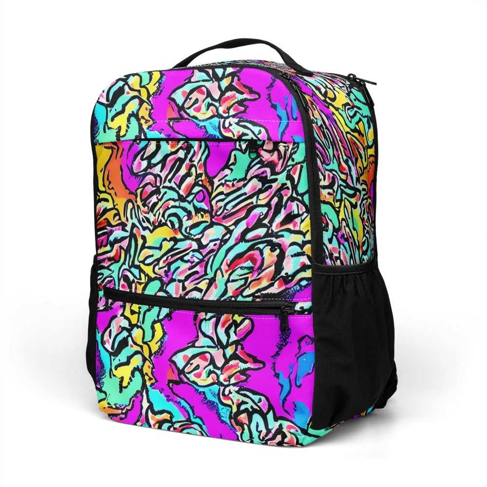 Radiant Disruption on Utility Backpack — Left Front