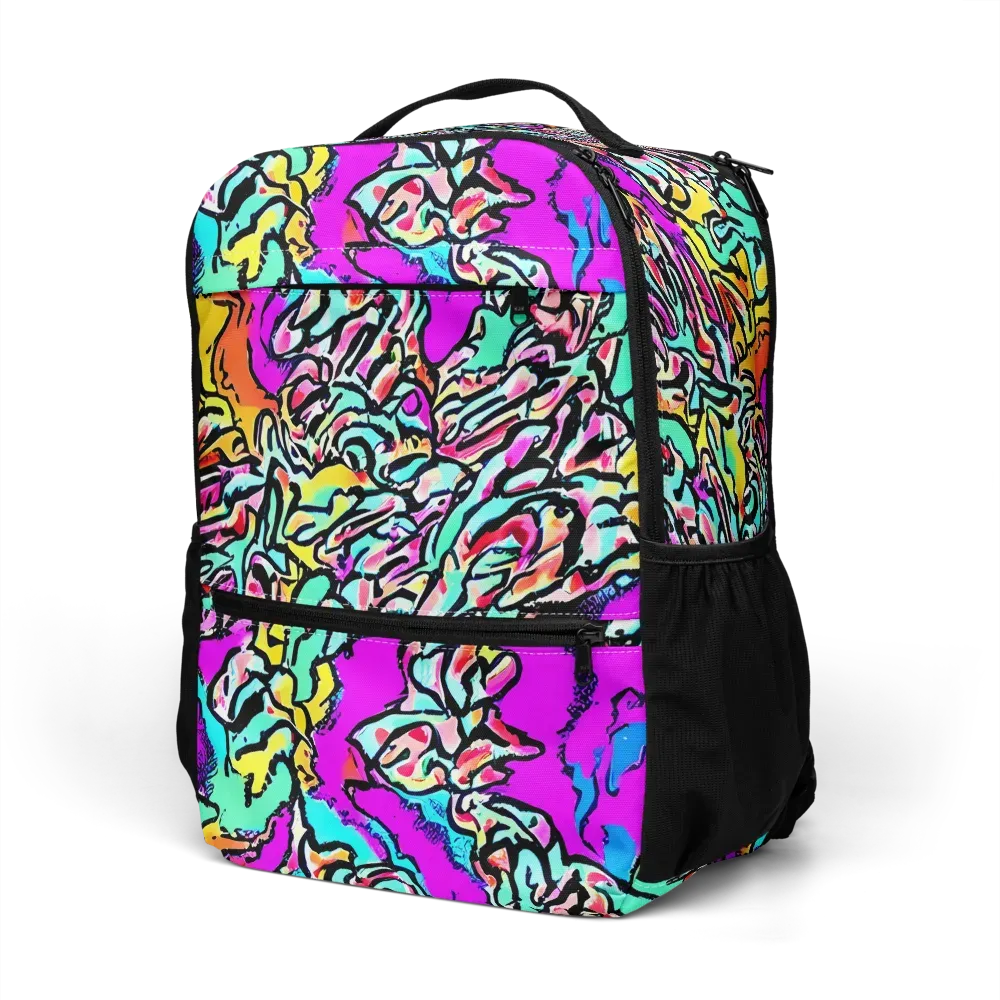 Radiant Disruption on Utility Backpack — Left Front