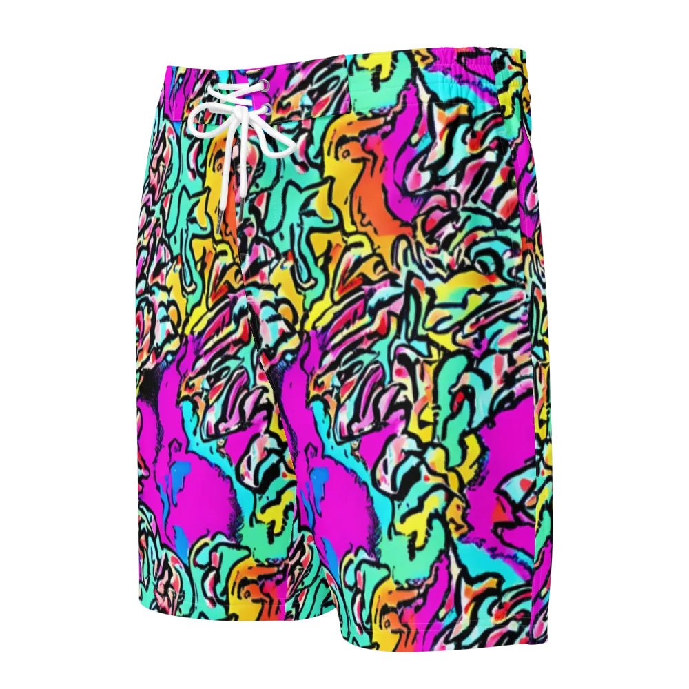 Radiant Disruption on Men's Board Shorts — Front