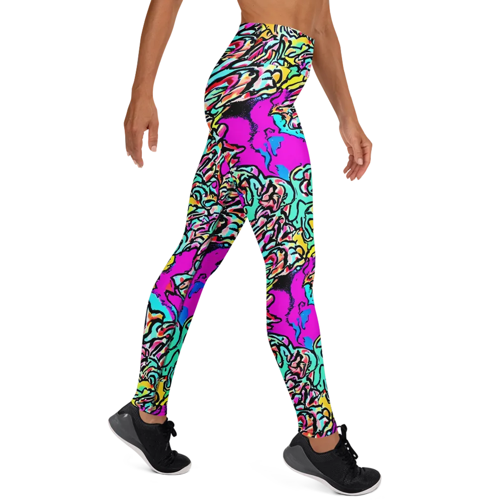 Radiant Disruption on Yoga Leggings — Right