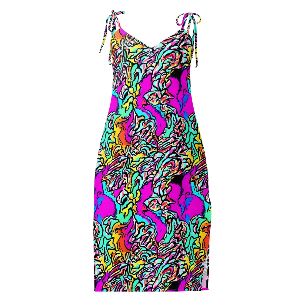 Radiant Disruption on Slip Dress — Front