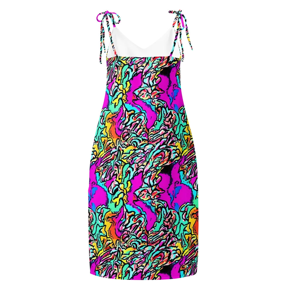 Radiant Disruption on Slip Dress — Back