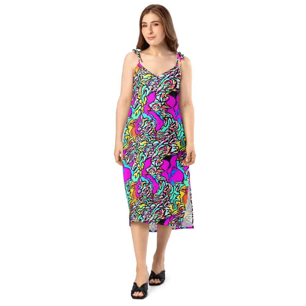 Radiant Disruption on Slip Dress — Front
