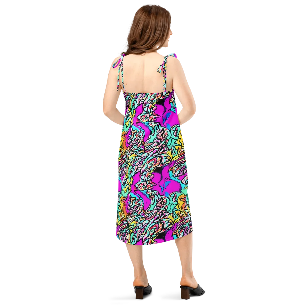 Radiant Disruption on Slip Dress — Back