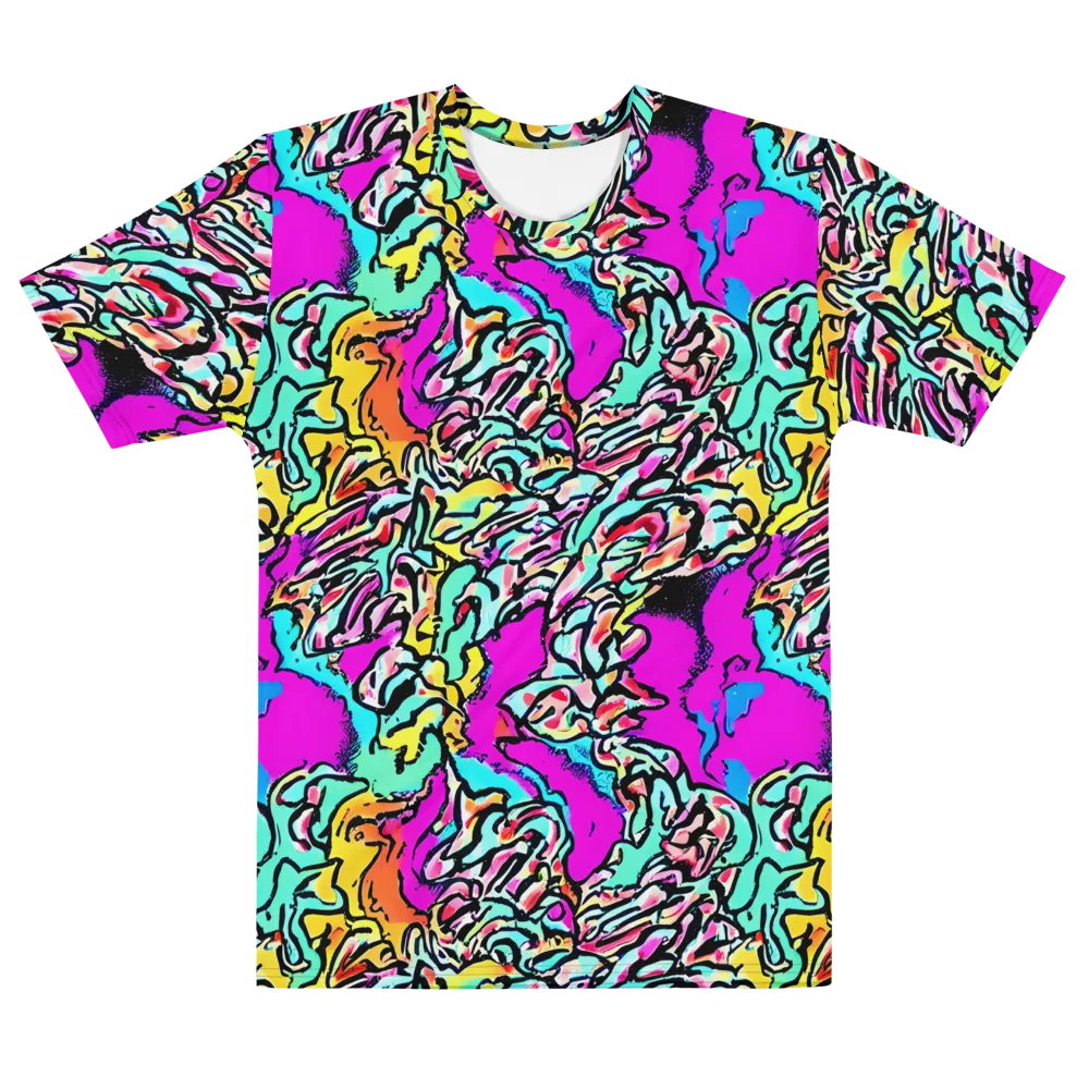 Radiant Disruption on Men's Cotton Crew Neck T-Shirt — Front