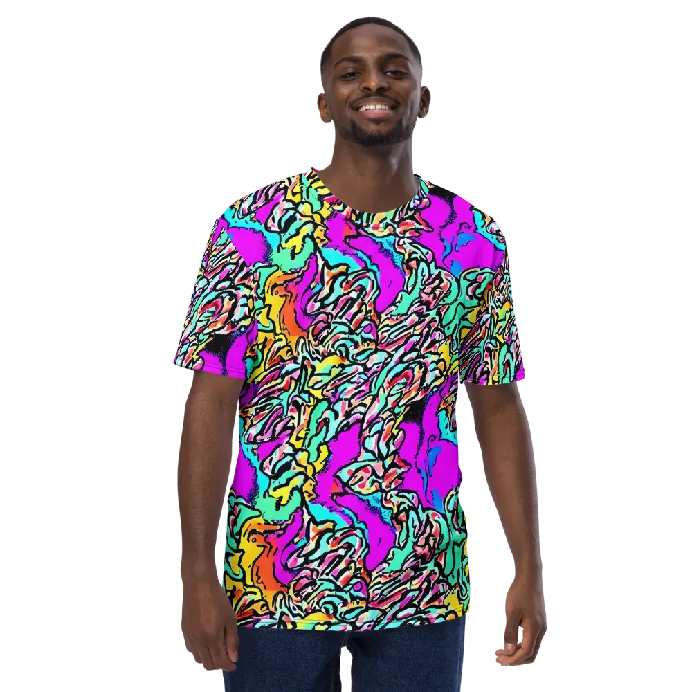 Radiant Disruption on Men's Crew Neck T-Shirt — Front