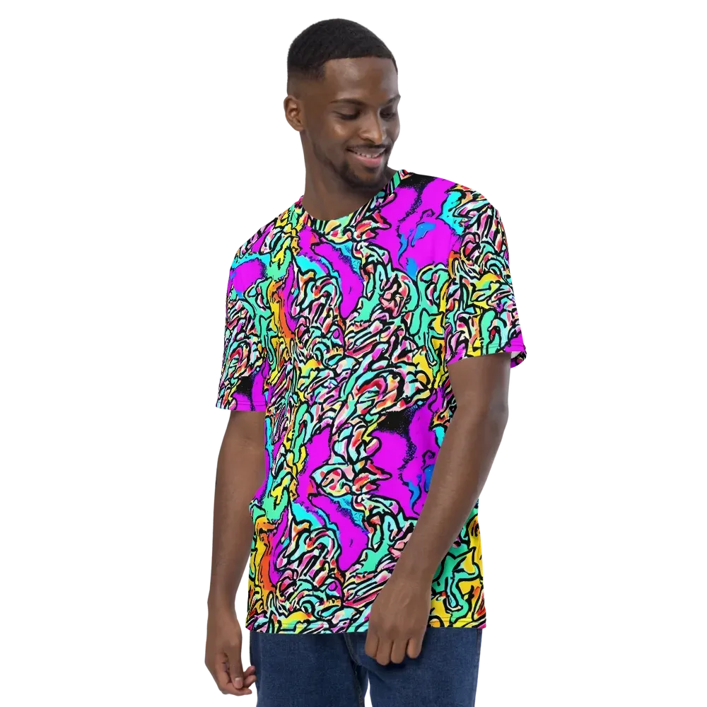 Radiant Disruption on Men's Crew Neck T-Shirt — Left