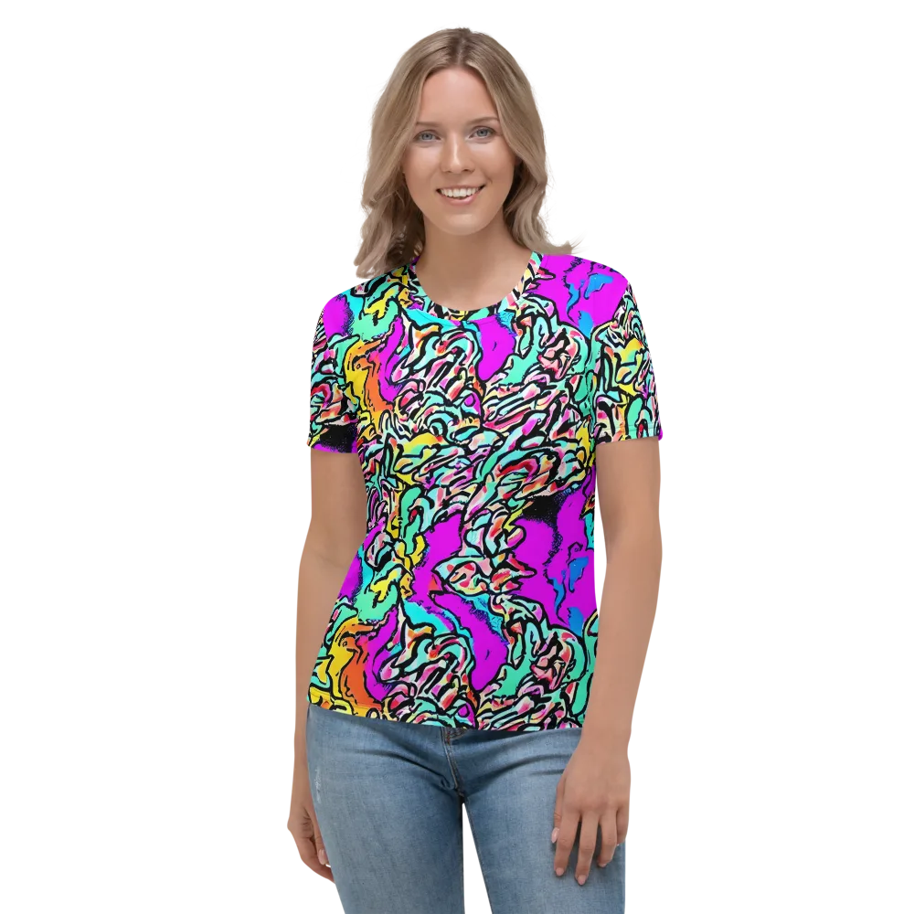 Radiant Disruption on Women's Crew Neck T-Shirt — Front