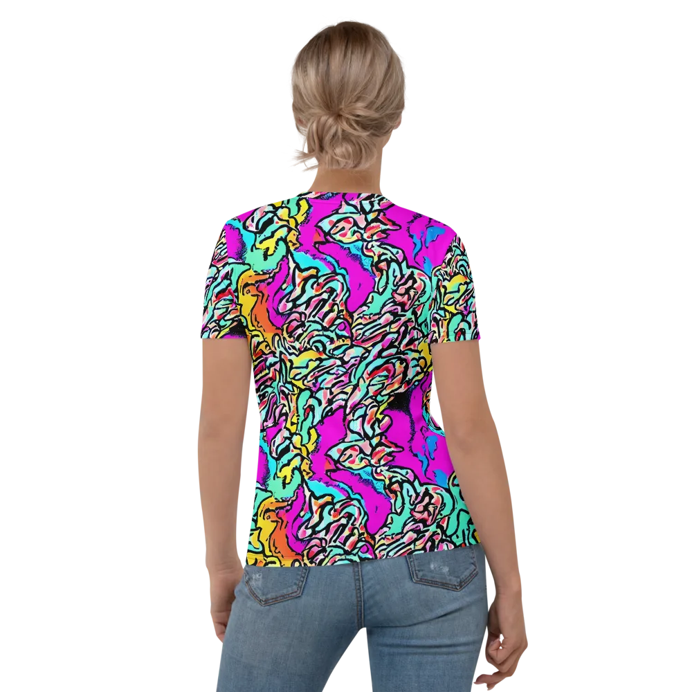 Radiant Disruption on Women's Crew Neck T-Shirt — Back