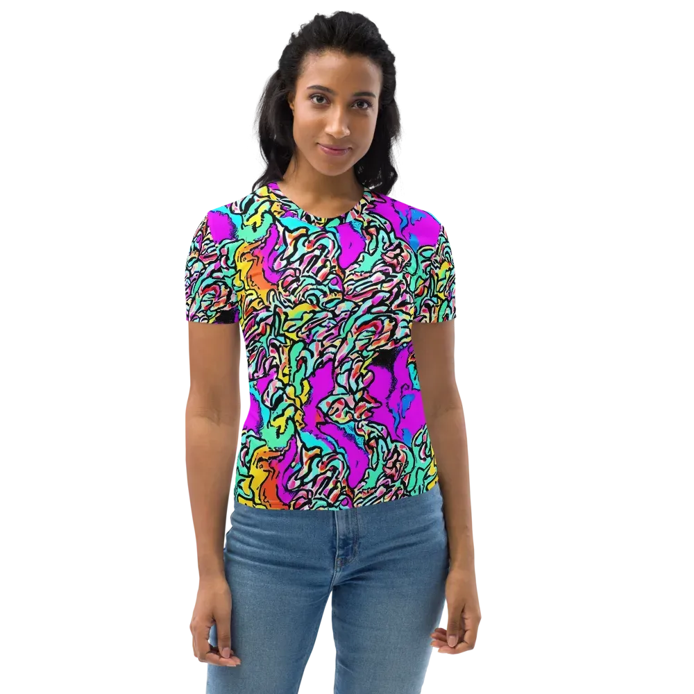 Radiant Disruption on Women's Crew Neck T-Shirt — Front
