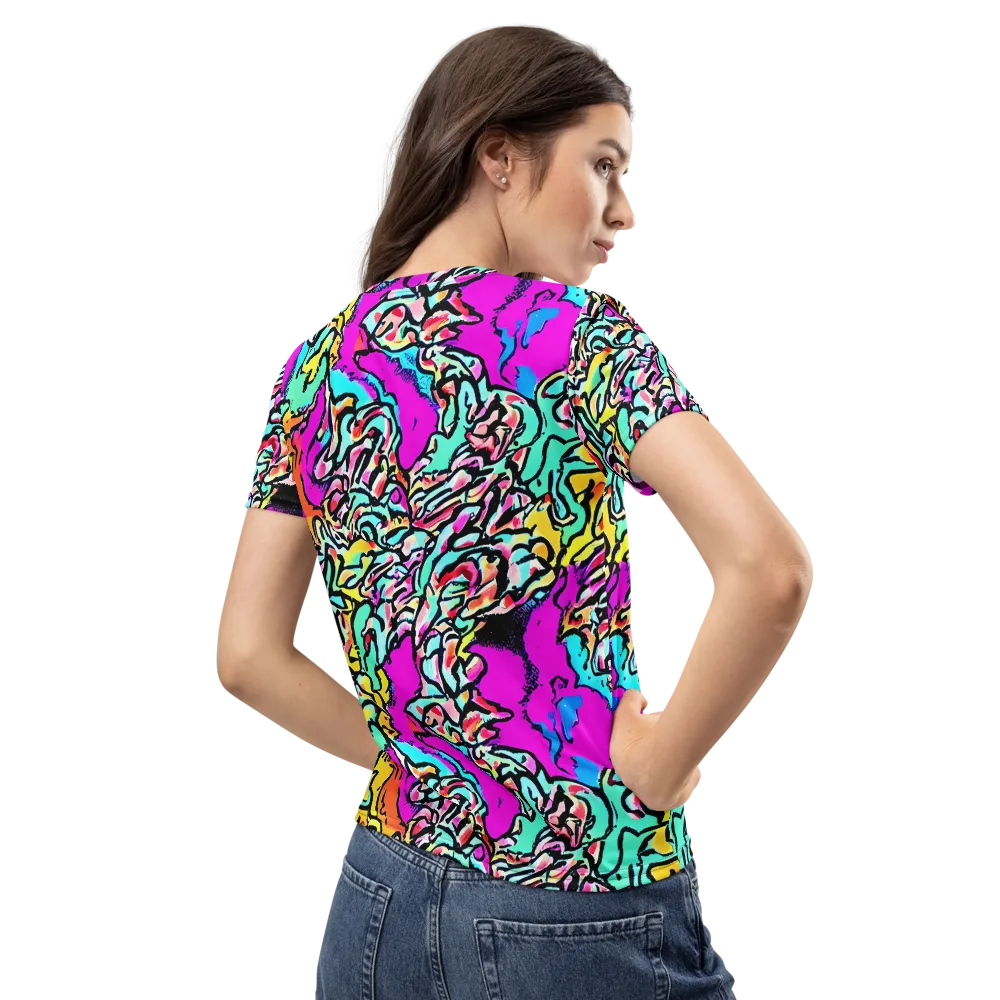 Radiant Disruption on Women's Crew Neck T-Shirt — Back