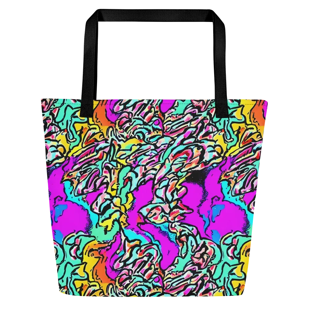 Radiant Disruption on Large Tote Bag W/ Pocket — Front