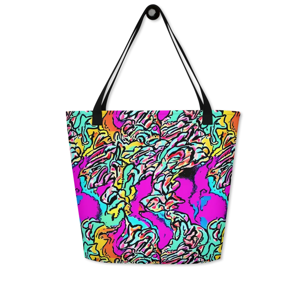 Radiant Disruption on Large Tote Bag W/ Pocket — Front