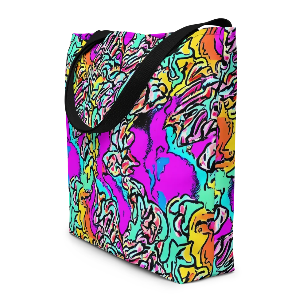 Radiant Disruption on Large Tote Bag W/ Pocket — Front