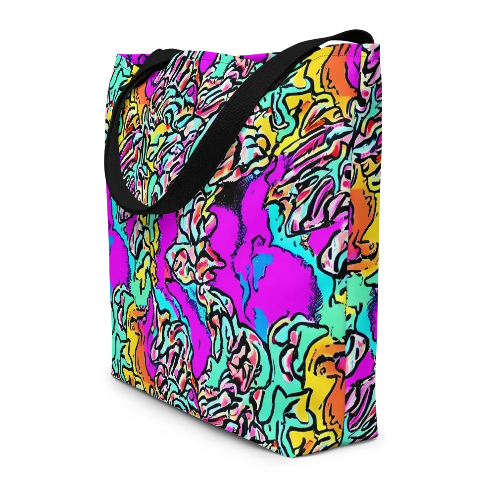 Radiant Disruption on Large Tote Bag W/ Pocket — Front