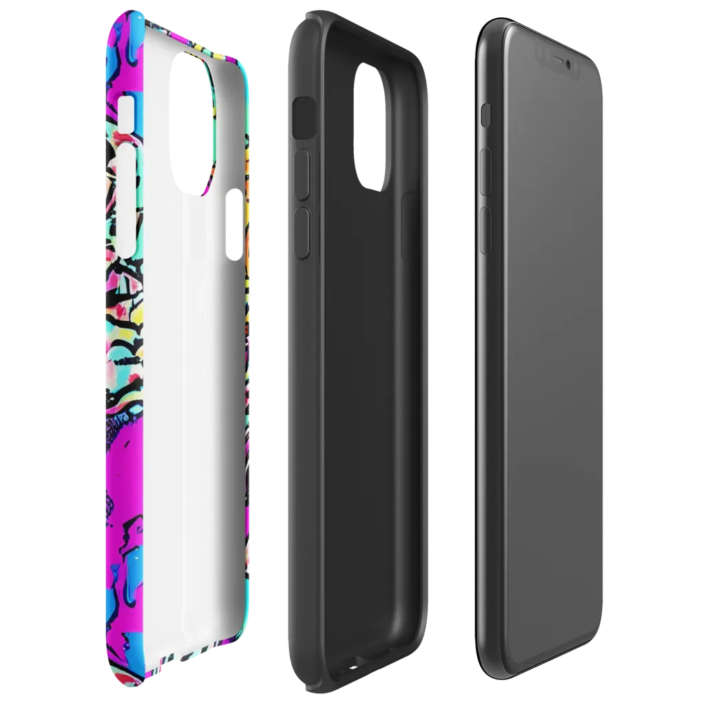 Radiant Disruption on Tough Case for iPhone® — Right