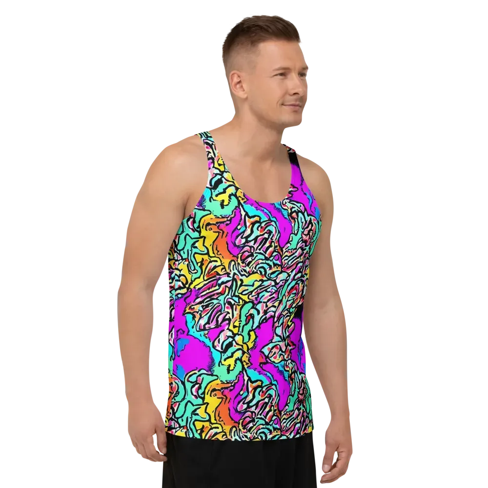 Radiant Disruption on Men's Tank Top — Right Front