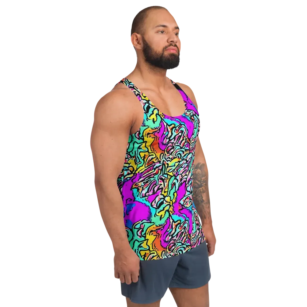 Radiant Disruption on Men's Tank Top — Right Front