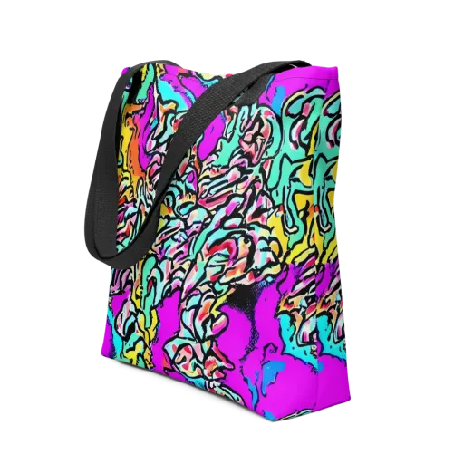 Radiant Disruption on a Tote Bag