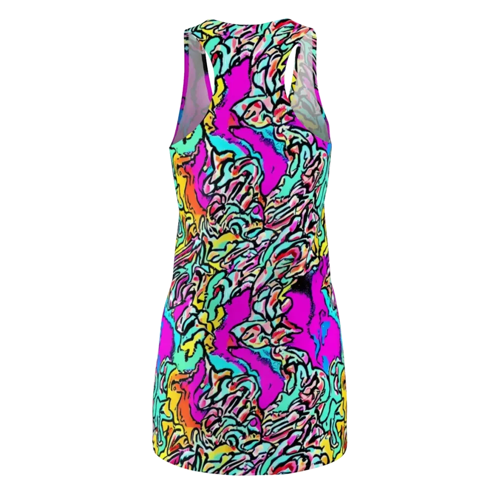 Radiant Disruption on Racerback Dress — Back