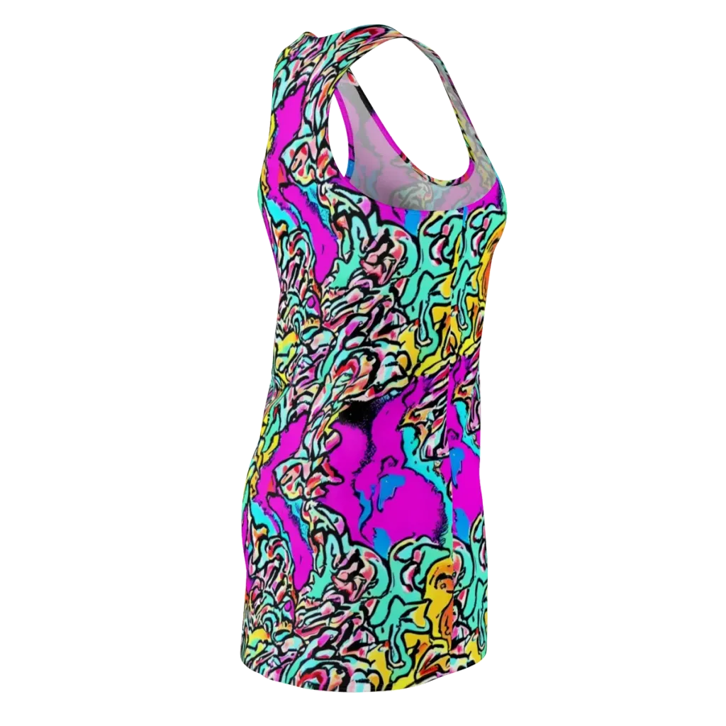 Radiant Disruption on Racerback Dress — Back Side