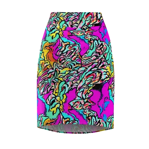 Radiant Disruption on a Pencil Skirt
