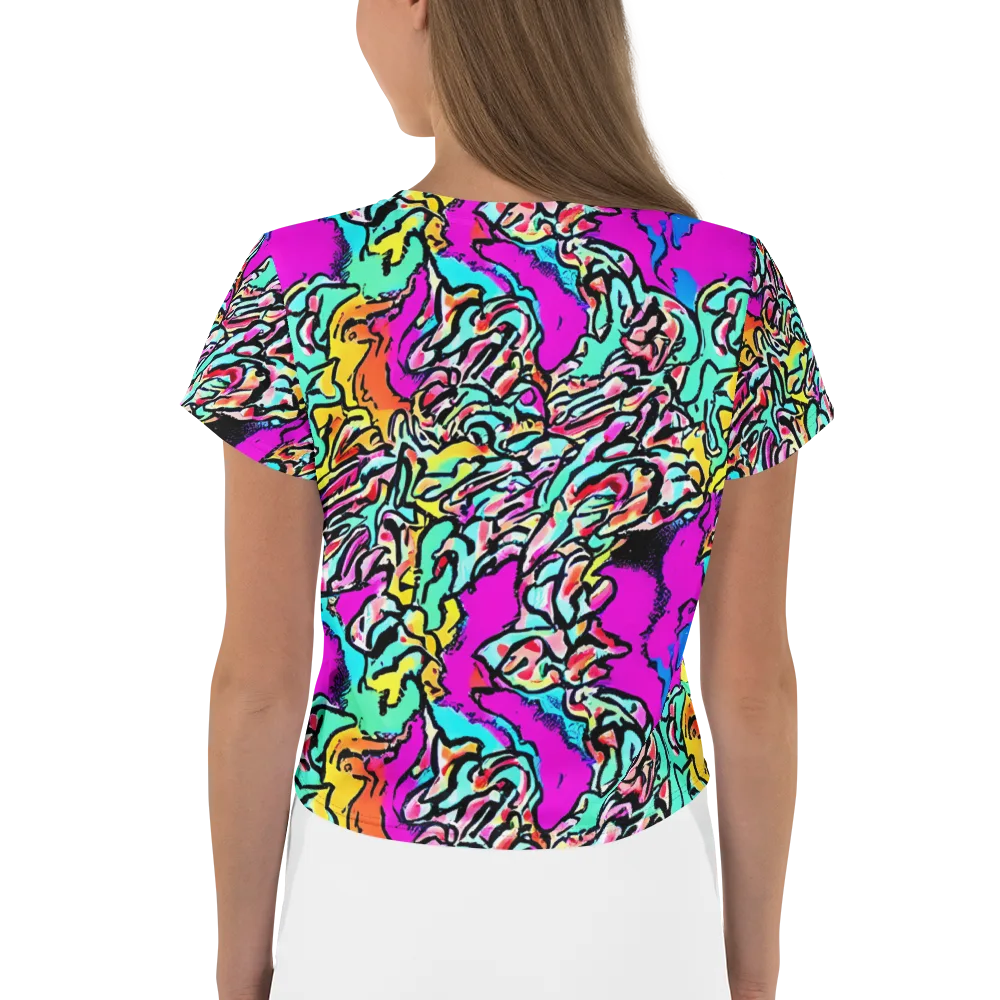 Radiant Disruption on Crop Tee — Back