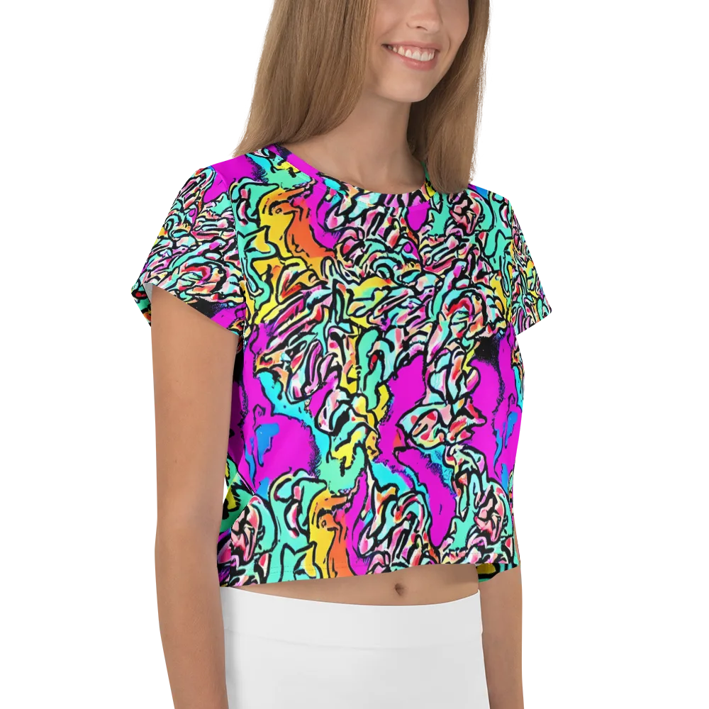 Radiant Disruption on Crop Tee — Right