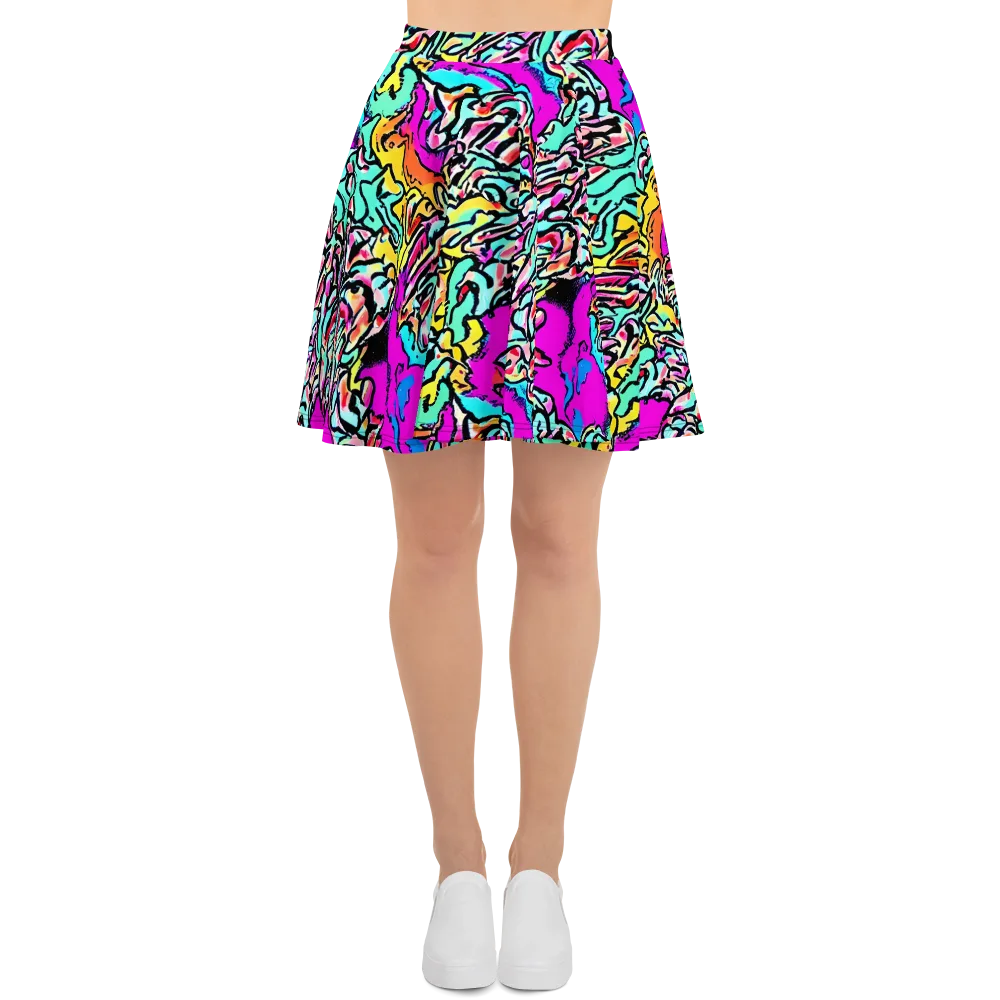 Radiant Disruption on Skater Skirt — Front